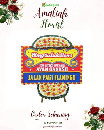 Bunga Papan Congratulation di Rumah Duka Tanjung Mulia Hilir